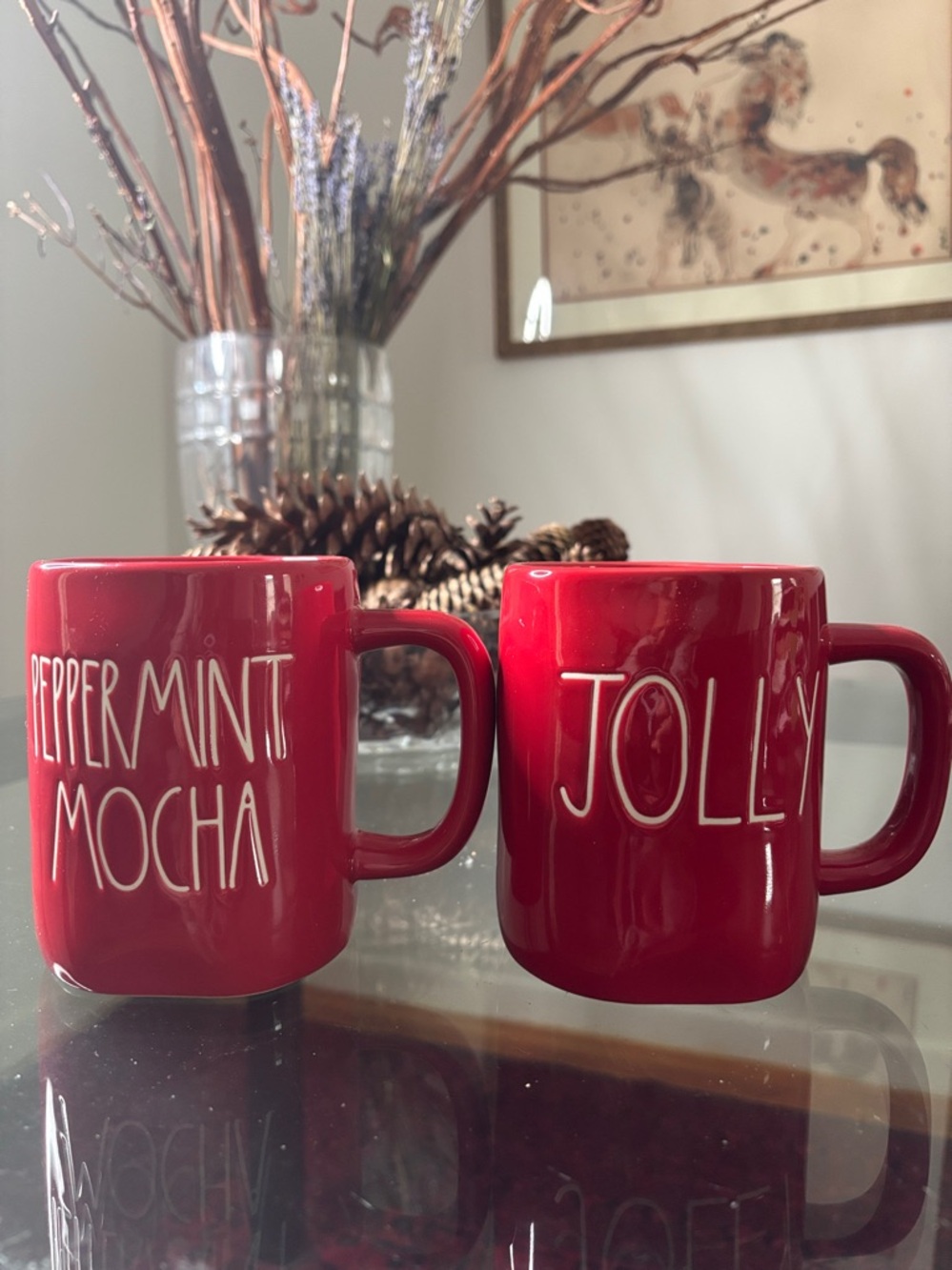 Rae Dunn Set of 2 Christmas Mugs – JOLLY & PEPPERMINT MOCHA, NWT